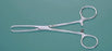 Miltex Miltex Tissue Forceps Allis 6 Inch OR Grade Stainless Steel (German) NonSterile Ratchet Lock Finger Ring Handle Angled 5 X 6 Teeth - 16-22