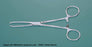 Miltex - Tissue Forceps Allis 6 Inch Length OR Grade German Stainless Steel NonSterile Ratchet Lock Finger Ring Handle Angled 5 X 6 Teeth - 16-22