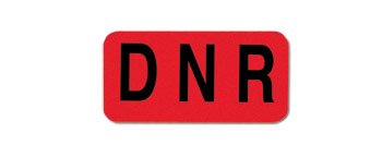 Barkley - Pre-Printed Label Advisory Label Red Plastic DNR Black Safety and Instructional 1-1/2 X 3/4 Inch - 1646-34