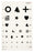 McKesson - Preschool Eye Test Chart 20 Foot Measurement Acuity Test - 3063