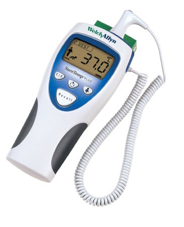 Welch Allyn SureTemp Plus 690 Digital Thermometer Oral Probe Wall Mount - 01690-300