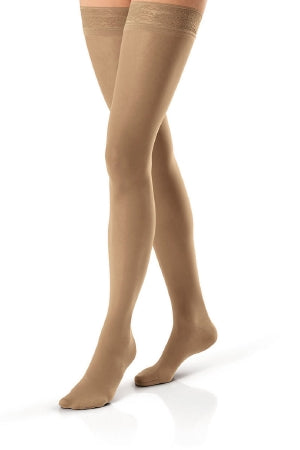 BSN Medical JOBST Relief Compression Stockings Thigh High Large Beige Closed Toe - 114642