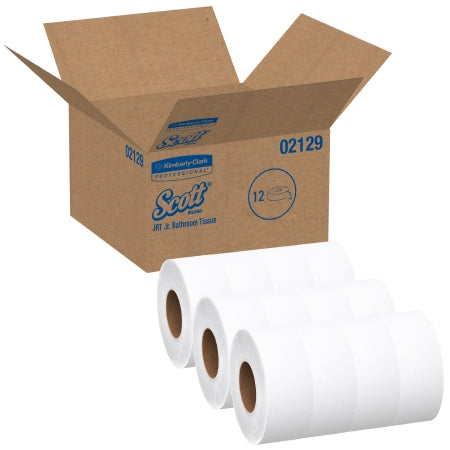 Kimberly Clark Scott Tradition JRT Jr. Toilet Tissue White 2-Ply Jumbo Size Cored Roll Continuous Sheet 3.55 Inch X 1000 Foot - 2129