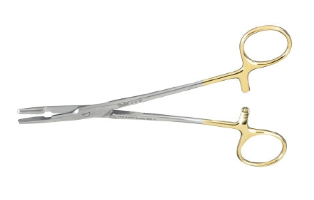 Integra Lifesciences - Needle Holder 6-1/2 Inch Length Serrated Jaws Finger Ring Handle - 8-16TC