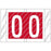 Tabbies Pre-Printed Label Chart Tab O | O Red / White 1 Inch - 82015