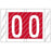 Tabbies - Pre-Printed Label Chart Tab Red / White O | O White Alpha Series 1 Inch - 82015