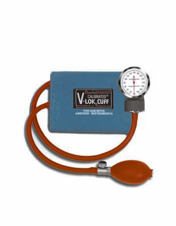 Baumanometer - Aneroid Sphygmomanometer Unit 2-Tubes Adult Large Cuff - 1055NL