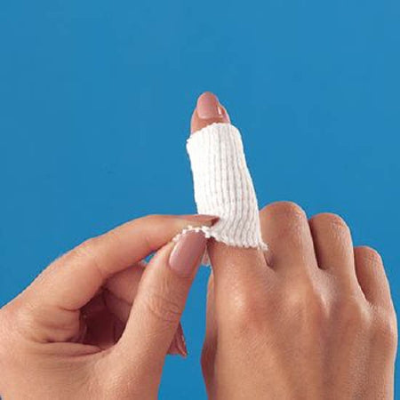 Patterson Medical Supply Rolyan Tubular Support Bandage 3/4 Inch X 5 Yard Standard Compression Pull On White NonSterile - 7678