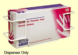 Omnimed Omni Glove Box Holder Horizontal or Vertical Mount 1-Box White 3 X 4 X 10-3/4 Inch Coated Wire - 305325