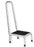 Blickman - Step Stool with Handrail 1 Step Chrome Plated Steel Frame 9 Inch Step Height - 1011251000