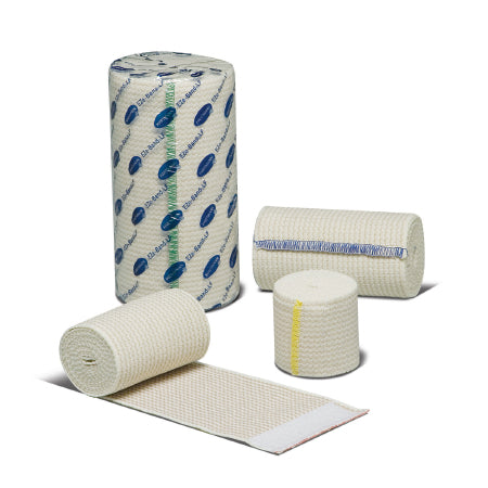 Hartmann EZe-Band LF Elastic Bandage 4 Inch X 11 Yard Standard Compression Double Hook and Loop Closure Tan NonSterile - 59180000