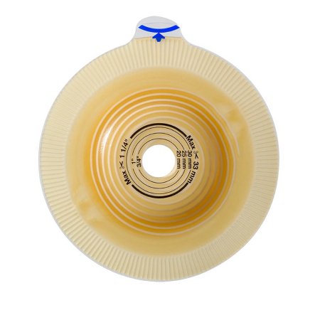 Assura - Ostomy Barrier Trim to Fit, Extra Extended Wear Spiral Adhesive 50 mm Flange Red Code System 5/8 to 1-5/16 Inch Opening - 14246