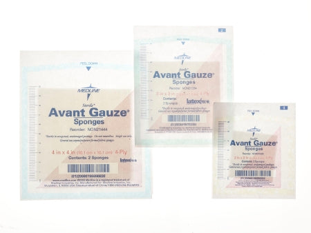 Avant Gauze - Nonwoven Sponge Polyester / Rayon 4-Ply 4 X 4 Inch Square Sterile - NON21449