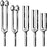 Sklar - Tuning Fork Set Aluminum Alloy 128 cps, 256 cps, 512 cps, 1024 cps, 2048 cps - 67-7605