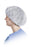 Medline - Bouffant Cap One Size Fits Most Blue Elastic Closure - CRI1004