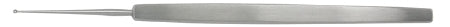 Miltex - Chalazion Curette Skeele 5 Inch Length Solid Flat Handle 1 mm Tip Round Cup Tip with Serrated Edge - 18-520
