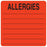 Tabbies Pre-Printed Label Allergy Alert Allergies: Red 2-1/2 X 2-1/2 Inch - UL926