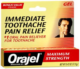 Dennison Pharmaceuticals Orajel Oral Pain Relief Oral Gel 0.42 oz. Tube - 10310028313
