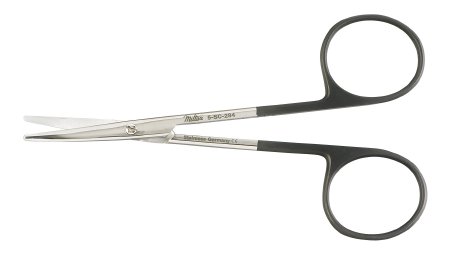 Miltex SuperCut - Dissecting Scissors Metzenbaum 4-1/2 Inch Length OR Grade German Stainless Steel NonSterile Finger Ring Handle Curved Blade Blunt Tip / Blunt Tip - 5-SC-284