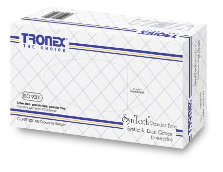 Tronex Healthcare Industries Exam Glove X-Large NonSterile Nitrile Standard Cuff Length Fully Textured Blue Chemo Tested - 9010-35