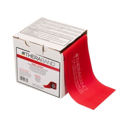 TheraBand - Exercise Resistance Band Red 4 Inch X 25 Yard Medium Resistance - 20334