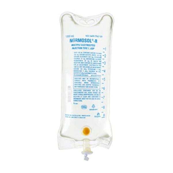 Icu Medical Normosol-R Solution Bag 1000Ml Pf/Dehp Sterile Flexible Bag 12/Ca - 796709