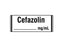 Shamrock Scientific Pre-Printed Label Anesthesia Label CEFAZOLIN / _____ mg / mL White 1/2 X 500 Inch - SA-3221