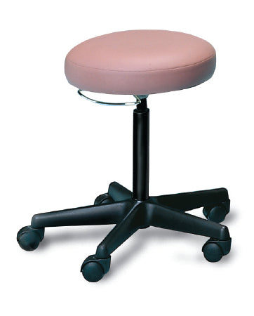 Hausmann Industries - Exam Stool Backless Pneumatic Height Adjustment 5 Casters Burgundy - 2113-V11