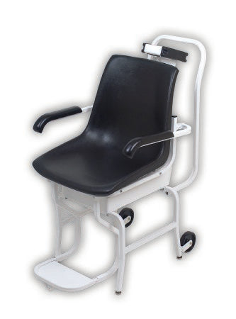 Detecto - Chair Scale Digital Display 400 lbs. Capacity Black / White Battery Operated - 6475