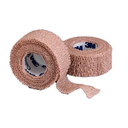 3M Coban - Cohesive Bandage 1 Inch X 5 Yard Standard Compression Self-adherent Closure Tan NonSterile - 1581