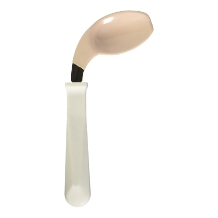 Easy-Hold - Offset Spoon Angled / Left Handed White Stainless Steel / Polypropylene - 1441
