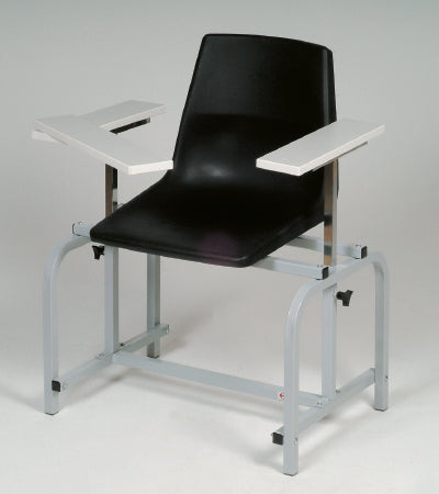 Hausmann Industries Blood Drawing Chair 1 Adjustable Pivot Armrest, Interchangeable Black - 2191