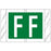 Tabbies - Pre-Printed Label Chart Tab Green / White F | F White Alpha Series 1 Inch - 82006
