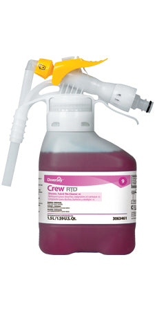 Diversey Crew Shower Tub and Tile HC - Surface Cleaner Alcohol Based RTD Dispensing System Liquid Concentrate 1.5 Liter Bottle Fresh Scent NonSterile - DVS93063461
