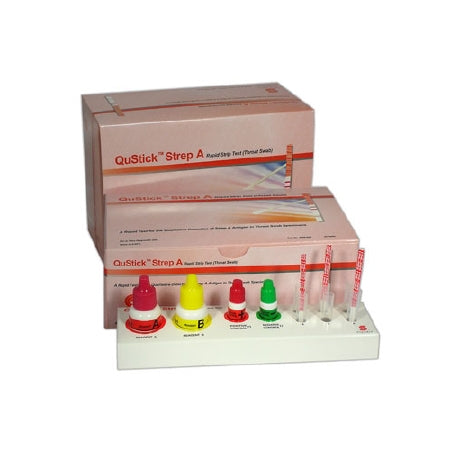 Stanbio Laboratory QuStick Rapid Test Kit Strep A Test Throat Swab Sample CLIA Waived 25 Tests - 6000-025