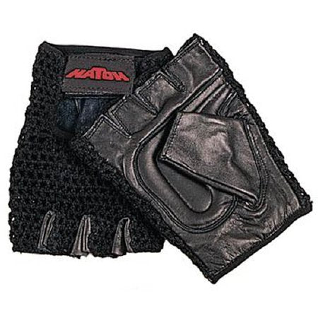 Patterson Medical Supply Impact Glove Half Finger Large Black Hand Specific Pair - 660802