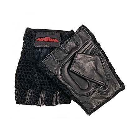 Patterson Medical Supply - Impact Glove Half Finger Large Black Hand Specific Pair - 660802