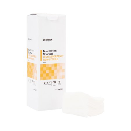 McKesson - Nonwoven Sponge Polyester / Rayon 4-Ply 3 X 3 Inch Square NonSterile - 16-40334