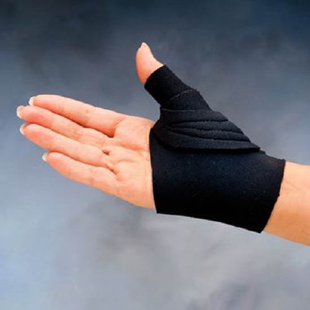 Comfort Cool - Thumb CMC Restriction Splint Adult Medium Wrap Around Strap Left Hand Black - 92720504