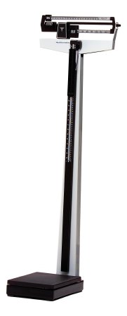Health O Meter Health O Meter Platform Scale Balance Beam 390 lbs. White with Black Mat Mechanical - 402KL