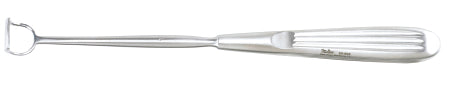Miltex Miltex Adenoid Curette Barnhill 8-1/2 Inch Length Single-ended Hollow Handle with Grooves Size 1, 13 mm Tip Curved Fenestrated Rectangular Tip - 20-802