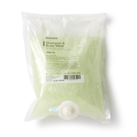 McKesson - Shampoo and Body Wash 1,000 mL Dispenser Refill Bag Cucumber Melon Scent - 53-27906-1000