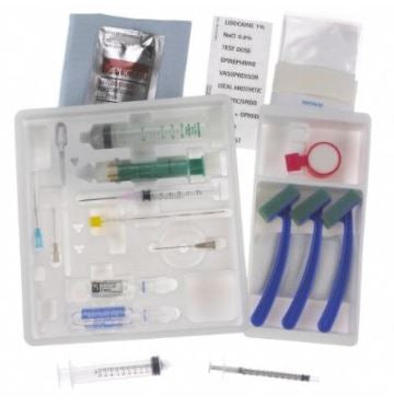 B. Braun PERIFIX Epidural Tray Perifix Single Shot Tuohy, Winged, Metal Stylet 20 Gauge 3-1/2 Inch - 332254