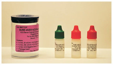 Fisher Scientific Sure-Vue Reproductive Endocrinology Assay Serum Test Kit Control Kit hCG 1 X 3 X 5 mL - SA087712