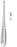 Miltex - Spinal Fusion Curette Hibbs-Spratt 9 Inch Length Hollow Handle with Grooves Size 0 Tip Oval Cup Tip - 26-1629