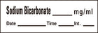 Barkley - Drug Label Anesthesia Label Sodium Bicarbonate_mg/mL Date_Time_Int_ White 1/2 x 1-1/2 Inch - AN-89
