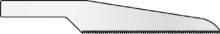 MicroAire Surgical Instruments General Purpose Blade Reciprocating Saw Blade 9.4 X 39.1 X 0.6 mm Stainless Steel Sterile - ZR-021