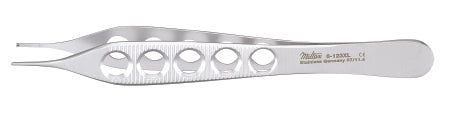 Miltex Miltex Tissue Forceps Adson 4-3/4 Inch OR Grade Stainless Steel (German) NonSterile NonLocking Thumb Handle Straight Serrated Tips w/1 X 2 Teeth - 6-123XL