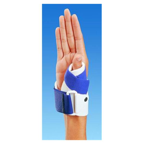 DJO Support Thumbguard Adult Wrist/Hand Plastic/Foam White/Blue Size Medium Right Ea - 79-87265