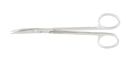 Miltex - Ear / Nasal Scissors Joseph 5-3/4 Inch Length OR Grade German Stainless Steel NonSterile Finger Ring Handle Curved Blade Sharp Tip / Sharp Tip - 21-632